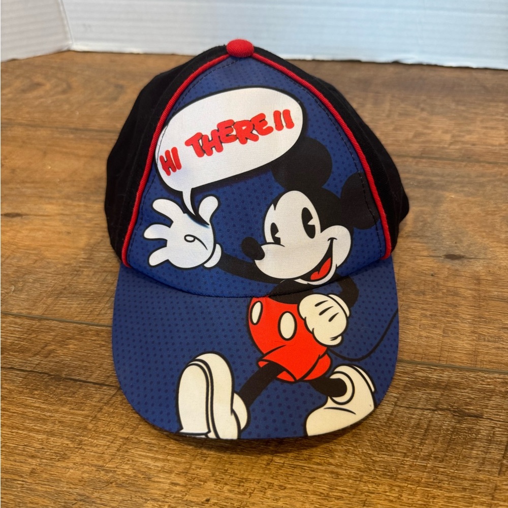 Mickey Mouse Boy’s Baseball Hat “Hi There”